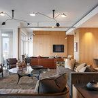 Plafonnier moderne Ems en Métal, Aluminium, Laiton Noir