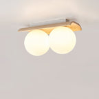 Plafonnier moderne Kade en Travertin jaune et blanc