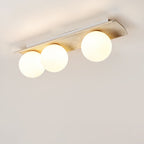 Plafonnier moderne Kade en Travertin jaune et blanc
