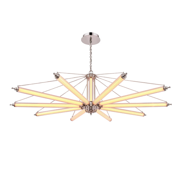 Solois Ribbed Glass Chandelier