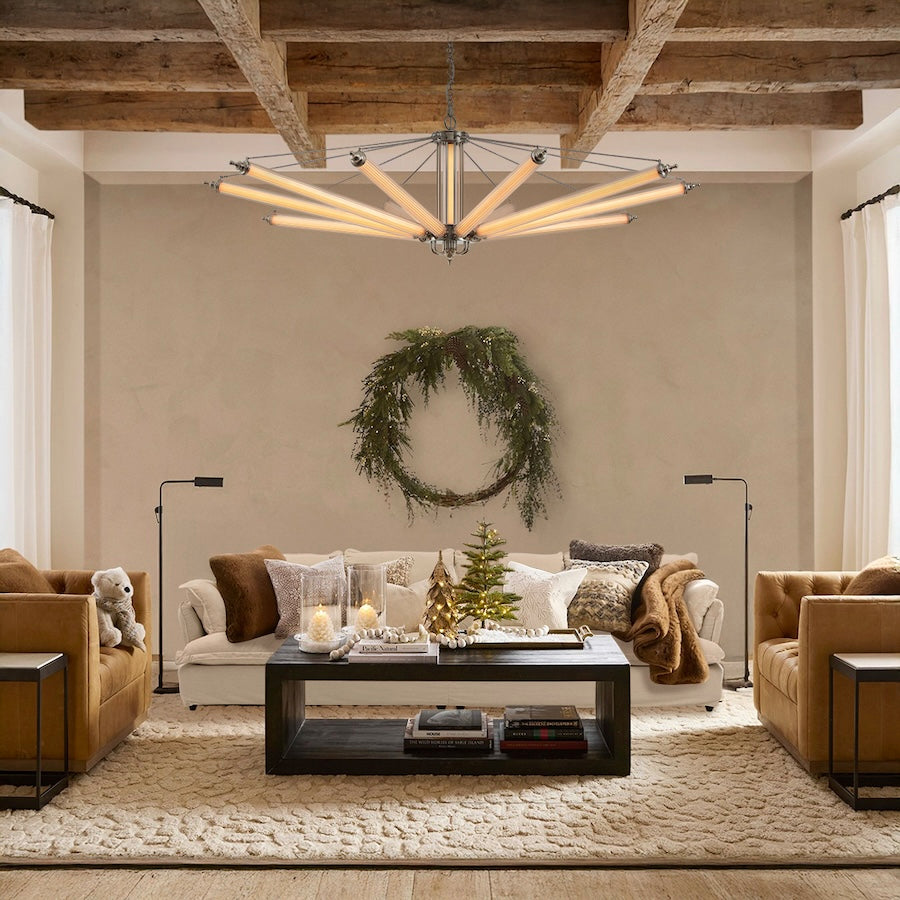 Solois Ribbed Glass Chandelier