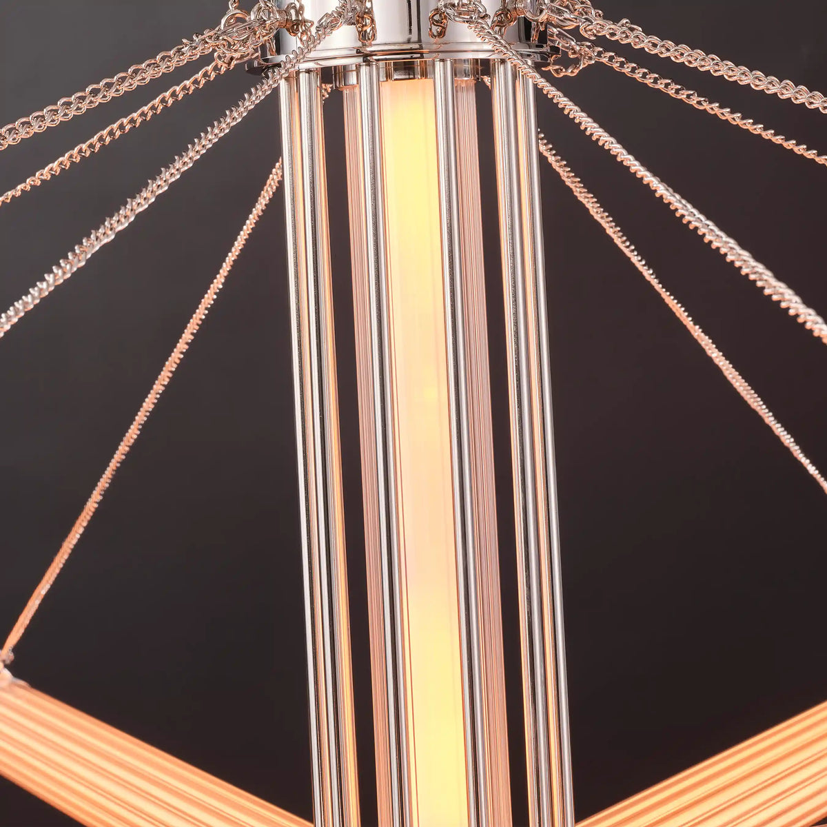 Solois Ribbed Glass Chandelier
