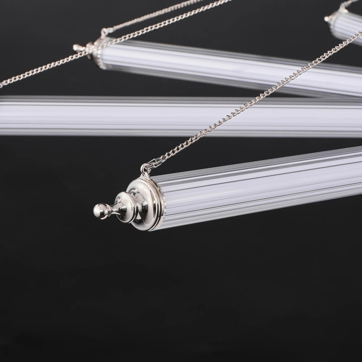 Solois Ribbed Glass Chandelier