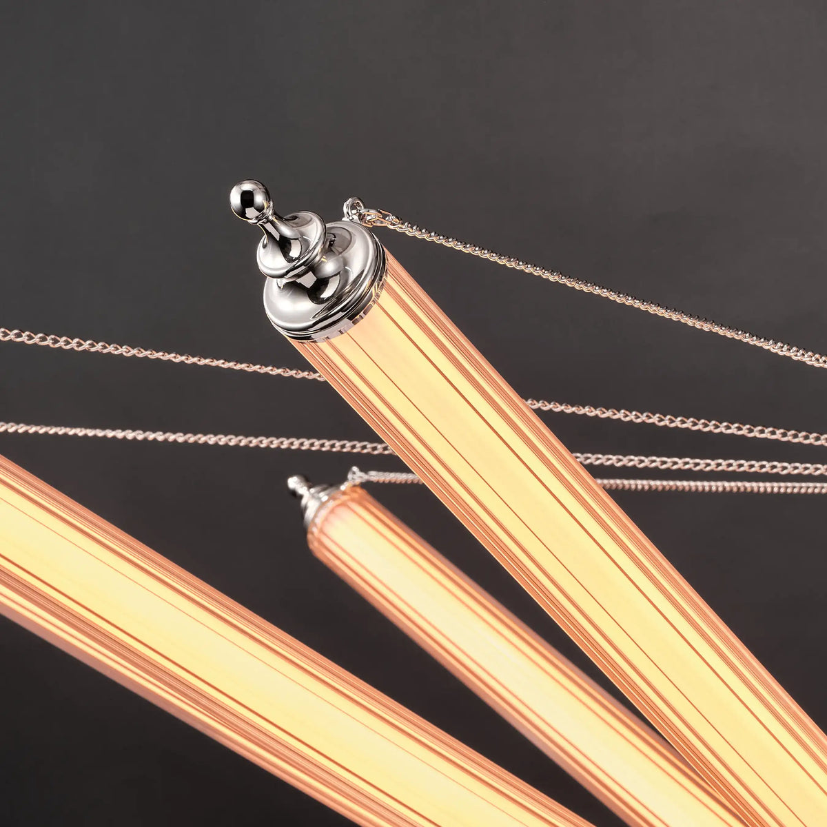 Solois Ribbed Glass Chandelier