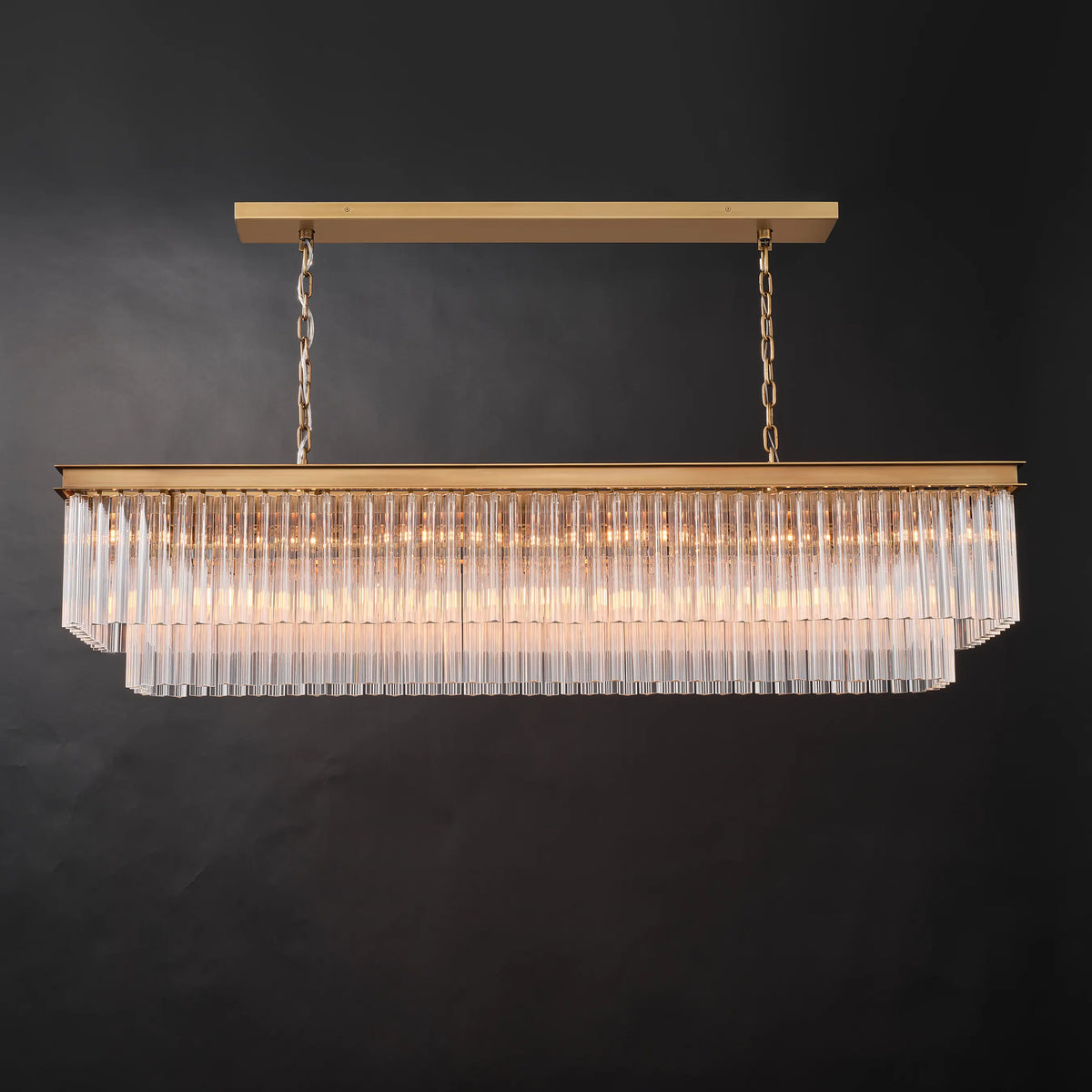 Taveen Rectangular Glass Chandelier