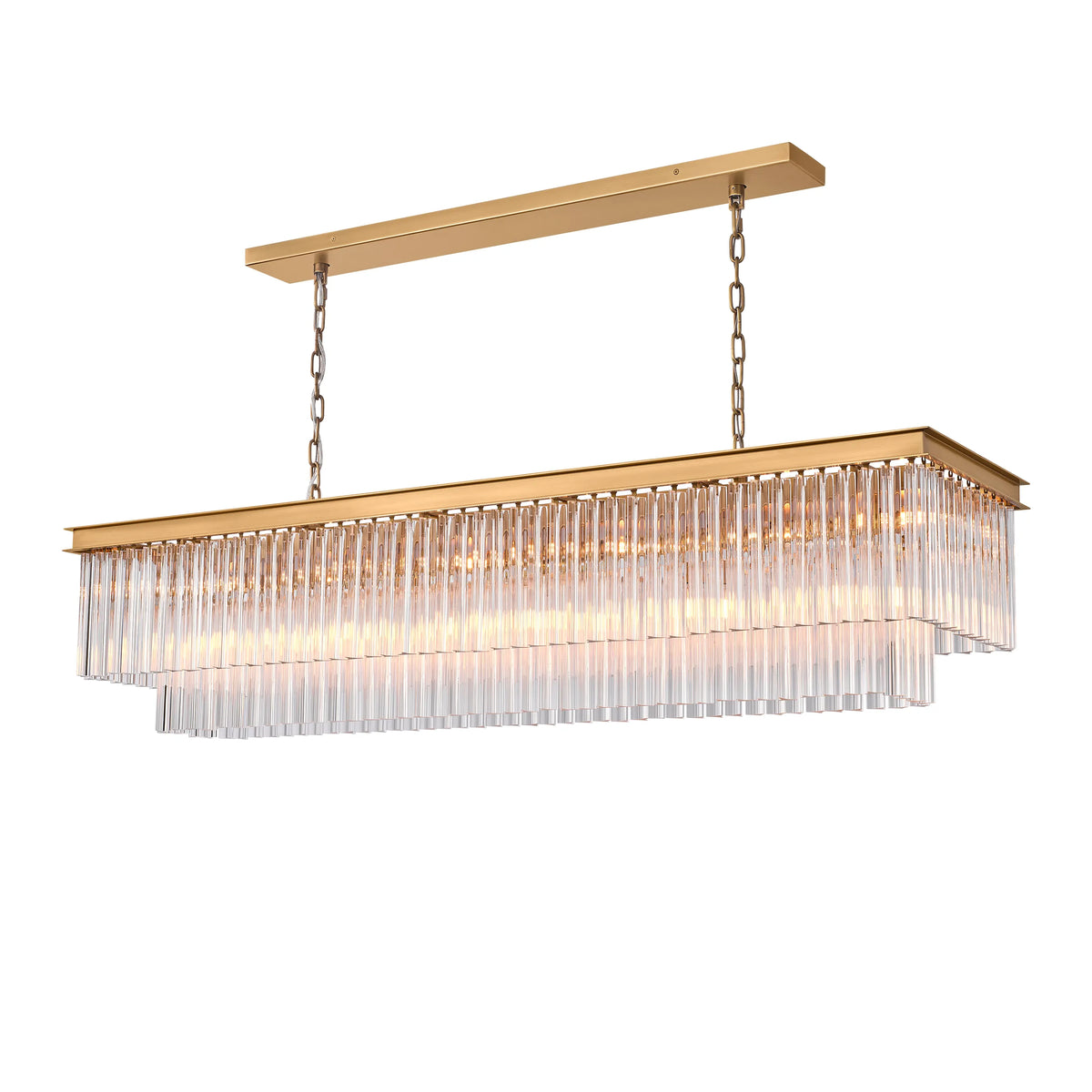 Taveen Rectangular Glass Chandelier