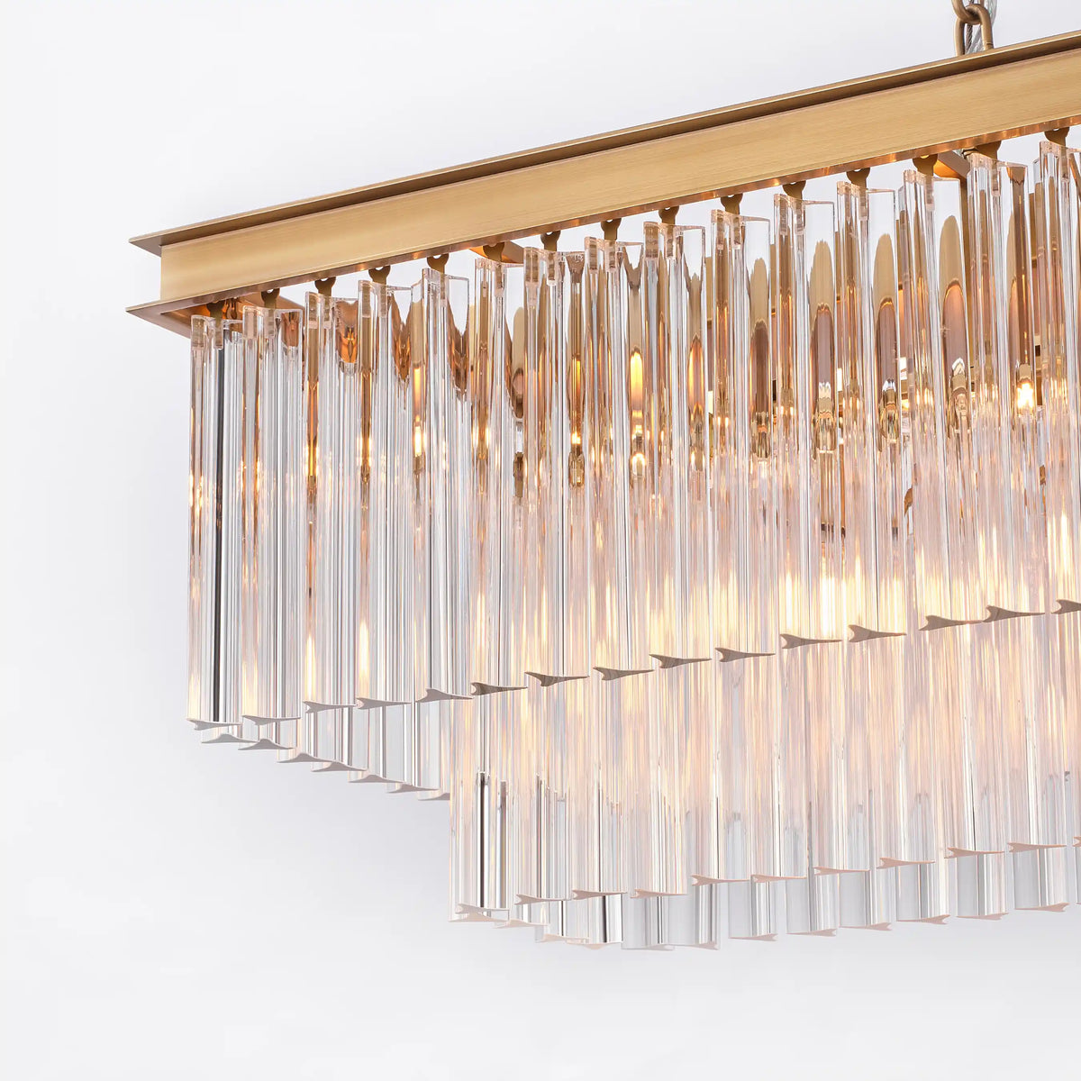 Taveen Rectangular Glass Chandelier