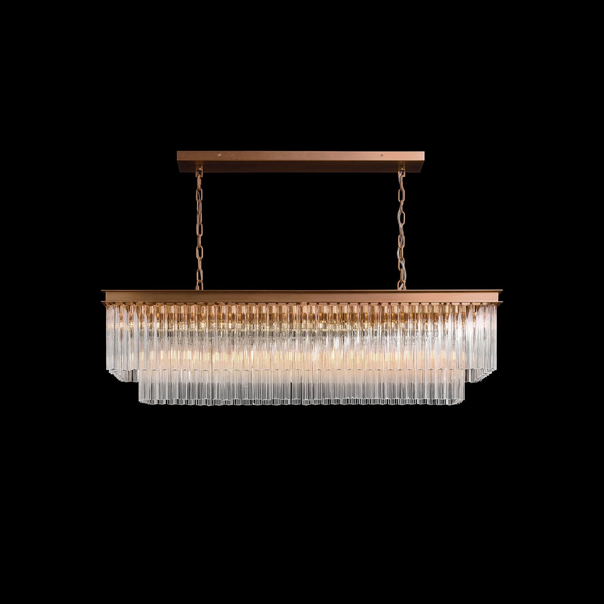 Taveen Rectangular Glass Chandelier