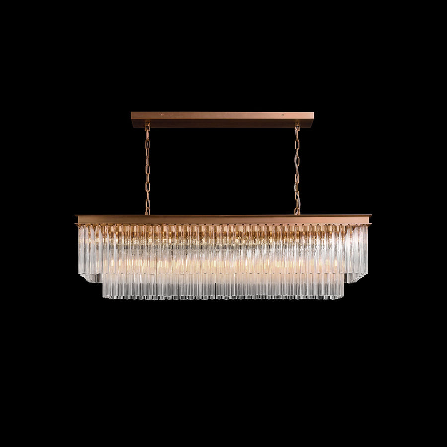 Taveen Rectangular Glass Chandelier