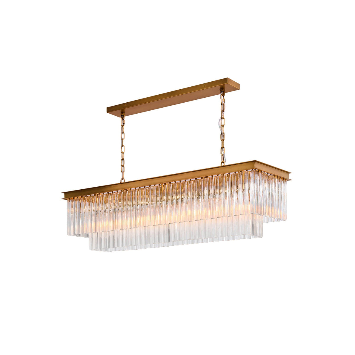 Taveen Rectangular Glass Chandelier