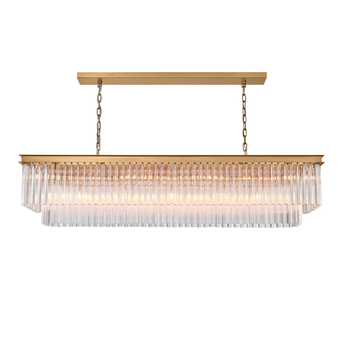 Taveen Rectangular Glass Chandelier