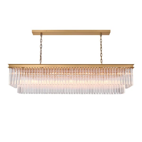 Taveen Rectangular Glass Chandelier