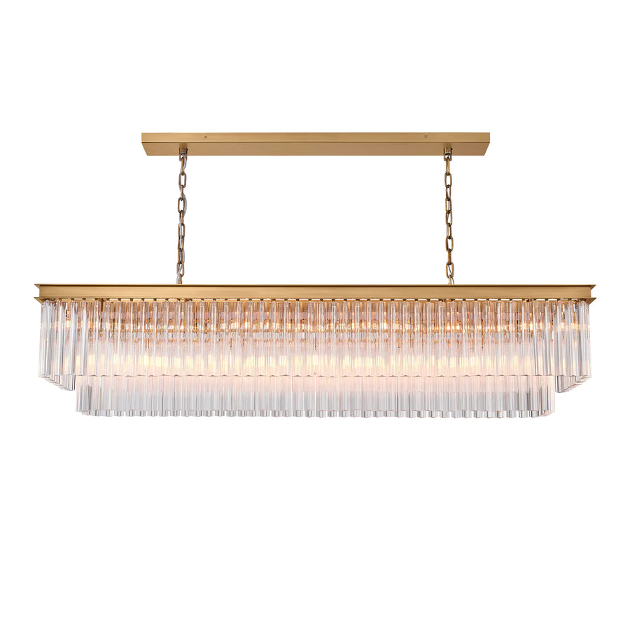 Taveen Rectangular Glass Chandelier
