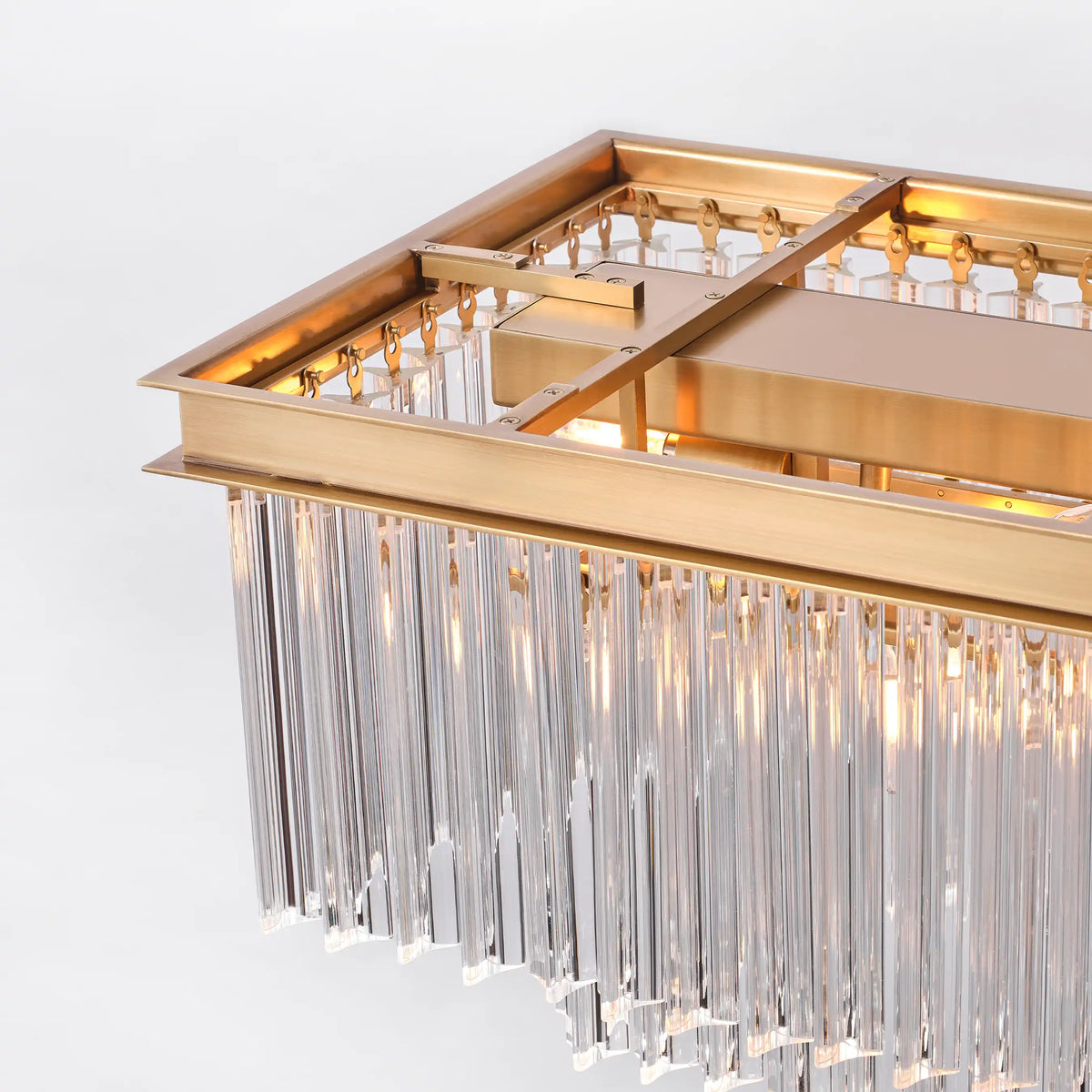 Taveen Rectangular Glass Chandelier