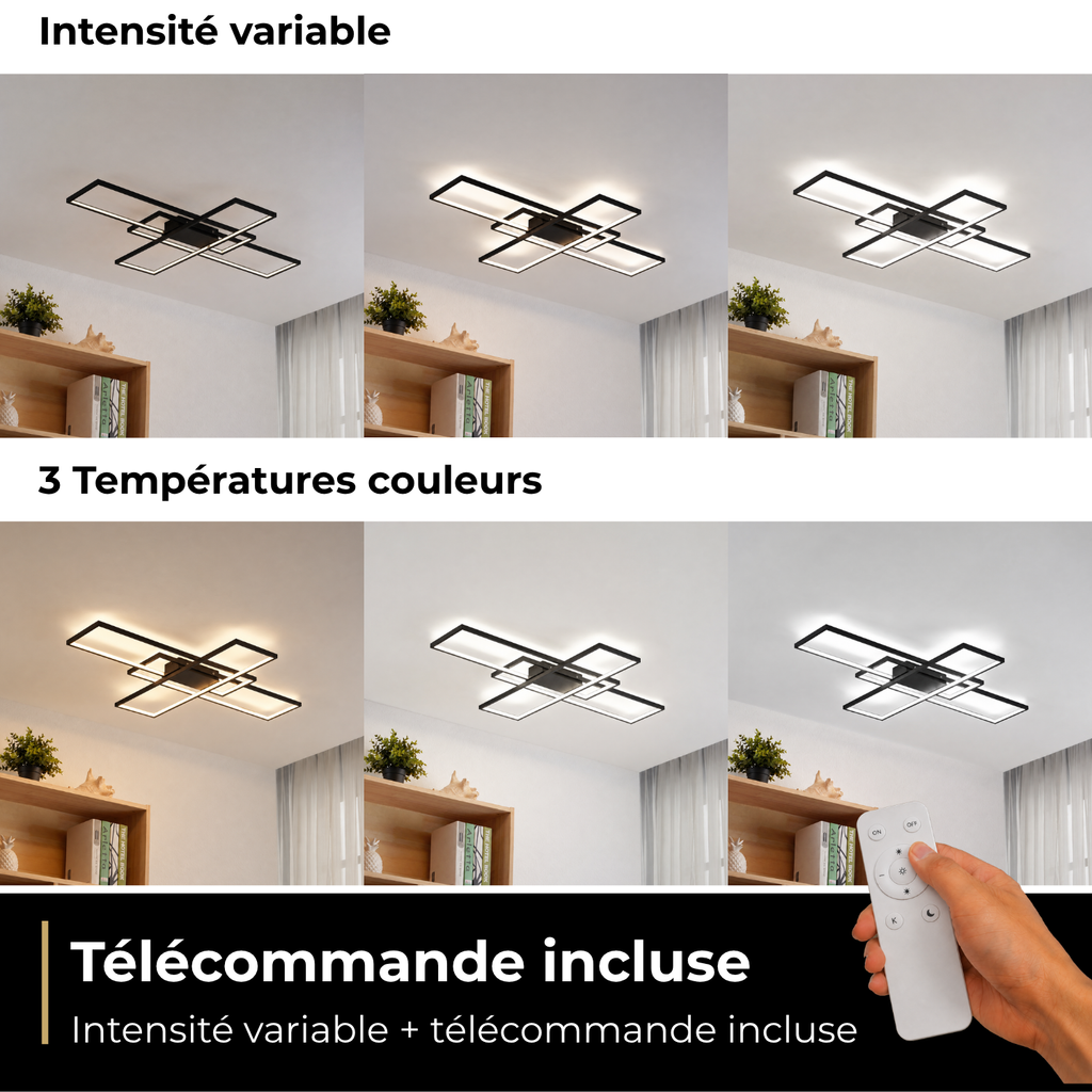 Veyra — intensité variable, trois températures de couleur et télécommande incluse